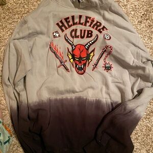Hellfire Club Gray and Black Hoodie